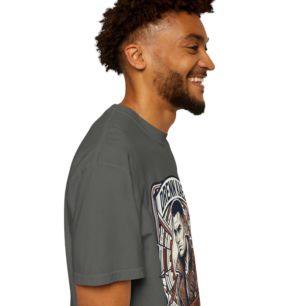 Power Runs Black PRB Drenn Kael Portrait T-Shirt — "Rebellion Twists the Axis" Graphic Tee by Printify