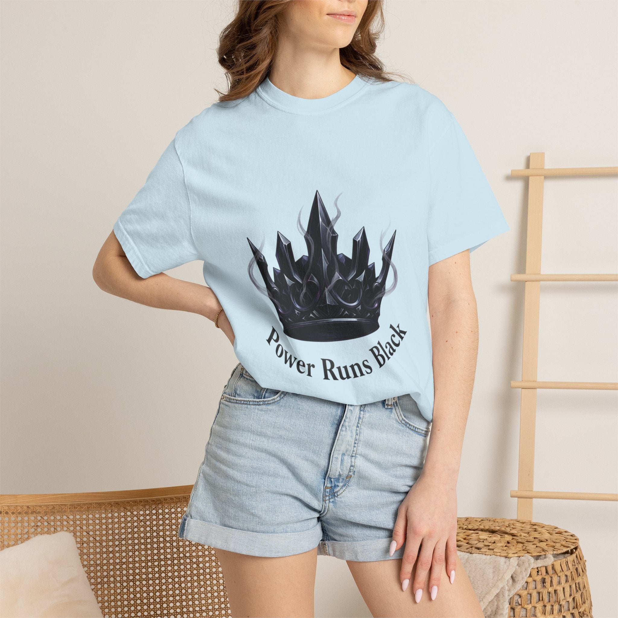 PRB Power Runs Black Crown Graphic T-Shirt by Power Runs Black