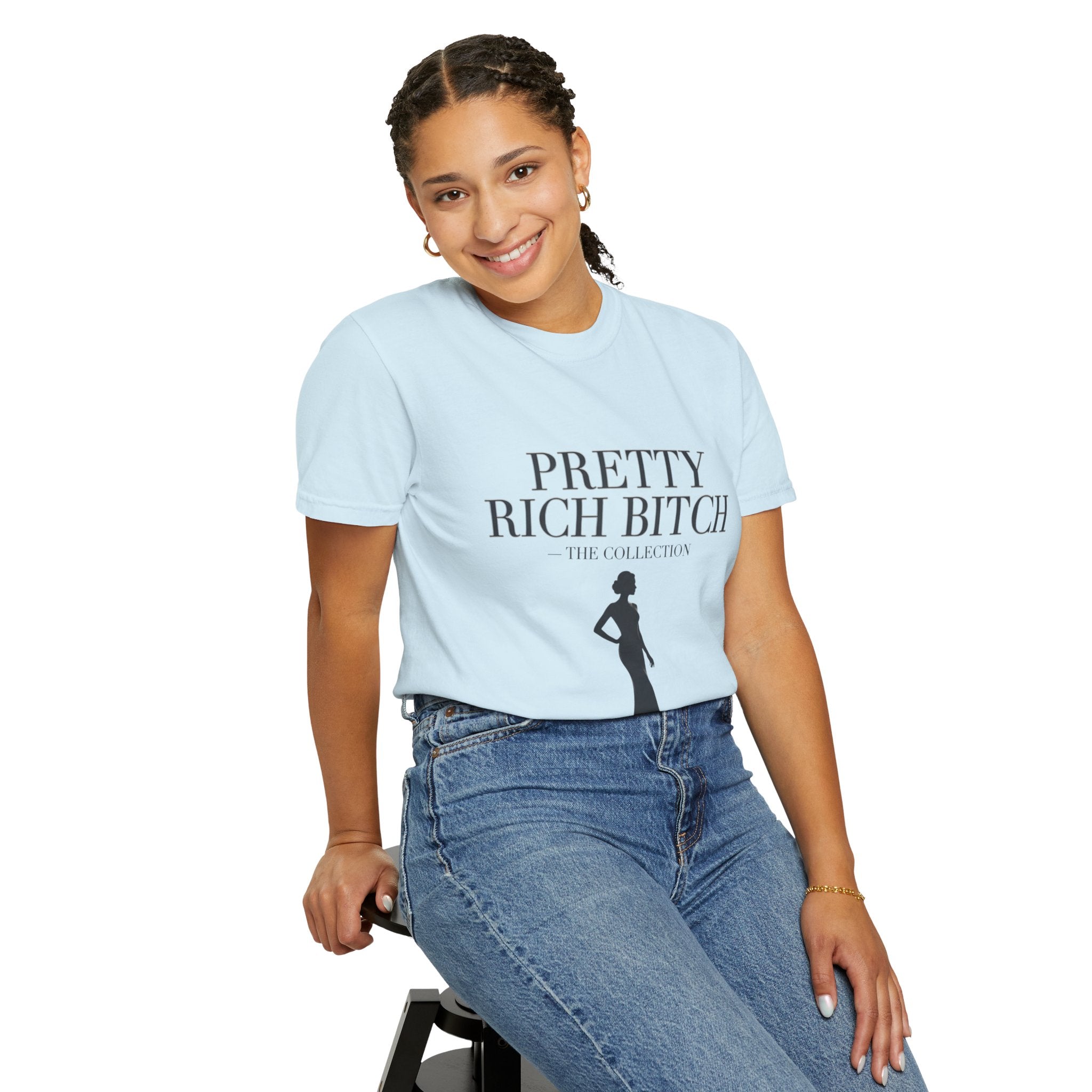 Pretty Rich Bitch The Collection by PRB Tee — Feminine Confidence Graphic T-Shirt by Power Runs Black
