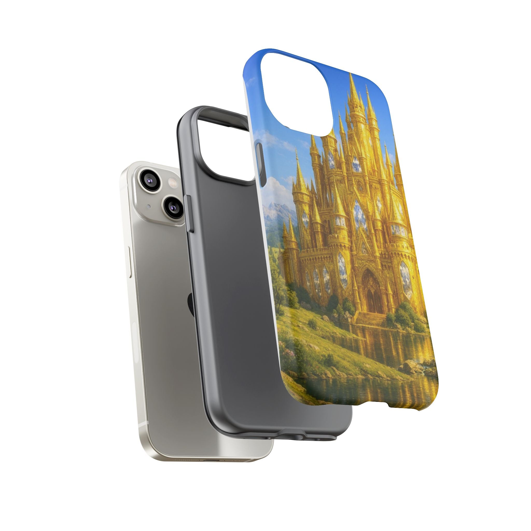 PRB Golden Castle iPhone Case | Fantasy Palace Phone Case by Power Runs Black