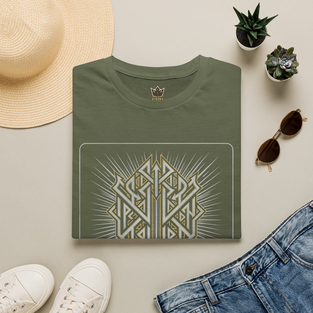 Power Runs Black PRB The Current Geometric Logo T-Shirt by Printify