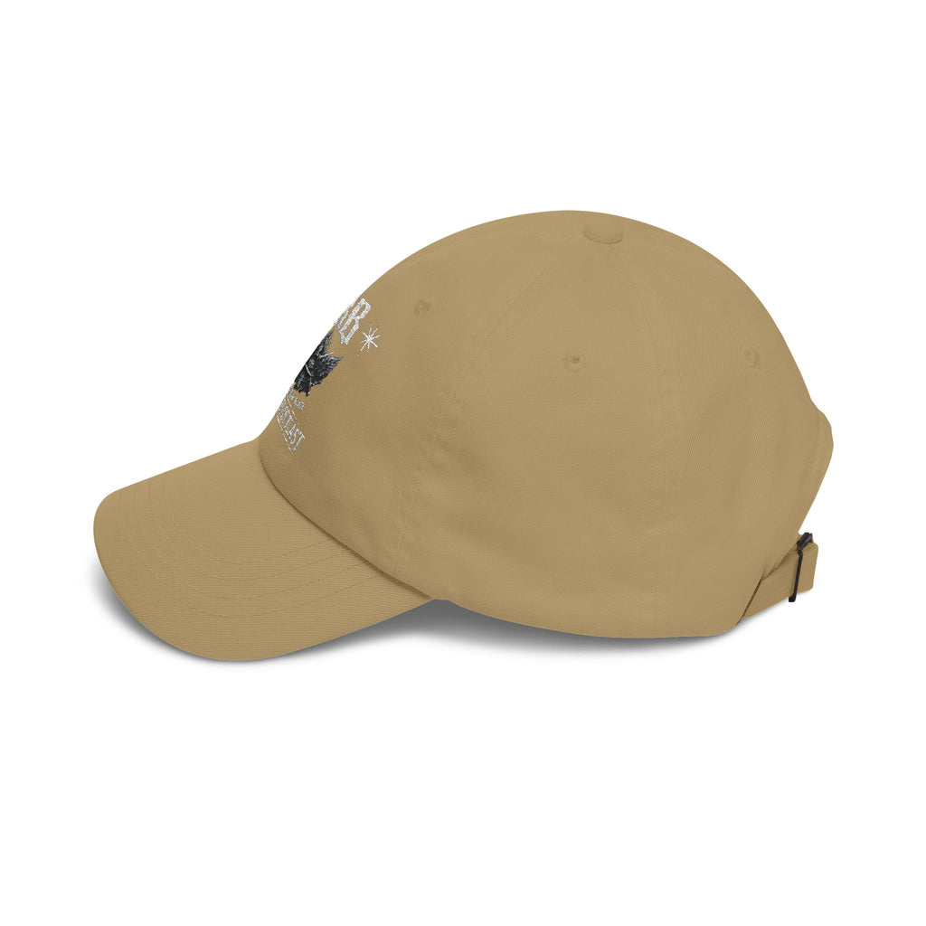 PRB Dad Cap — Vintage Crest Embroidered Baseball Hat by Power Runs Black