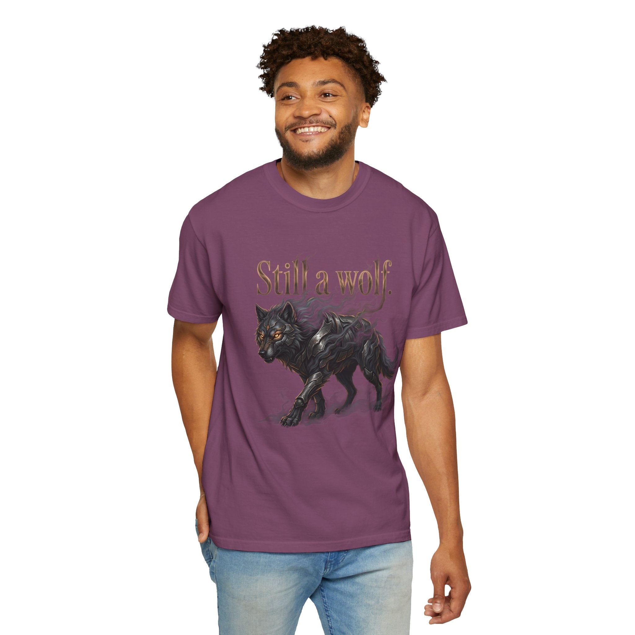 PRB Still a Wolf T-Shirt — Dark Wolf Graphic Tee by Printify