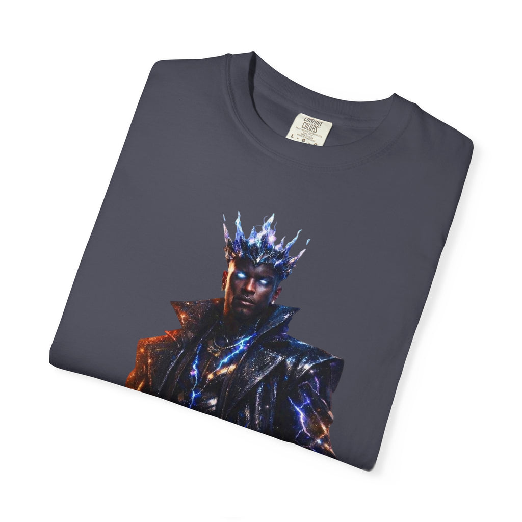 PRB Cosmic Might Unleashed T-shirt | Space Warrior Graphic Tee by Power Runs Black