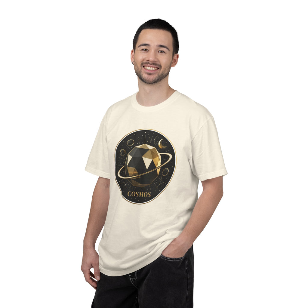 PRB Cosmos Geometric Planet T-Shirt by Power Runs Black