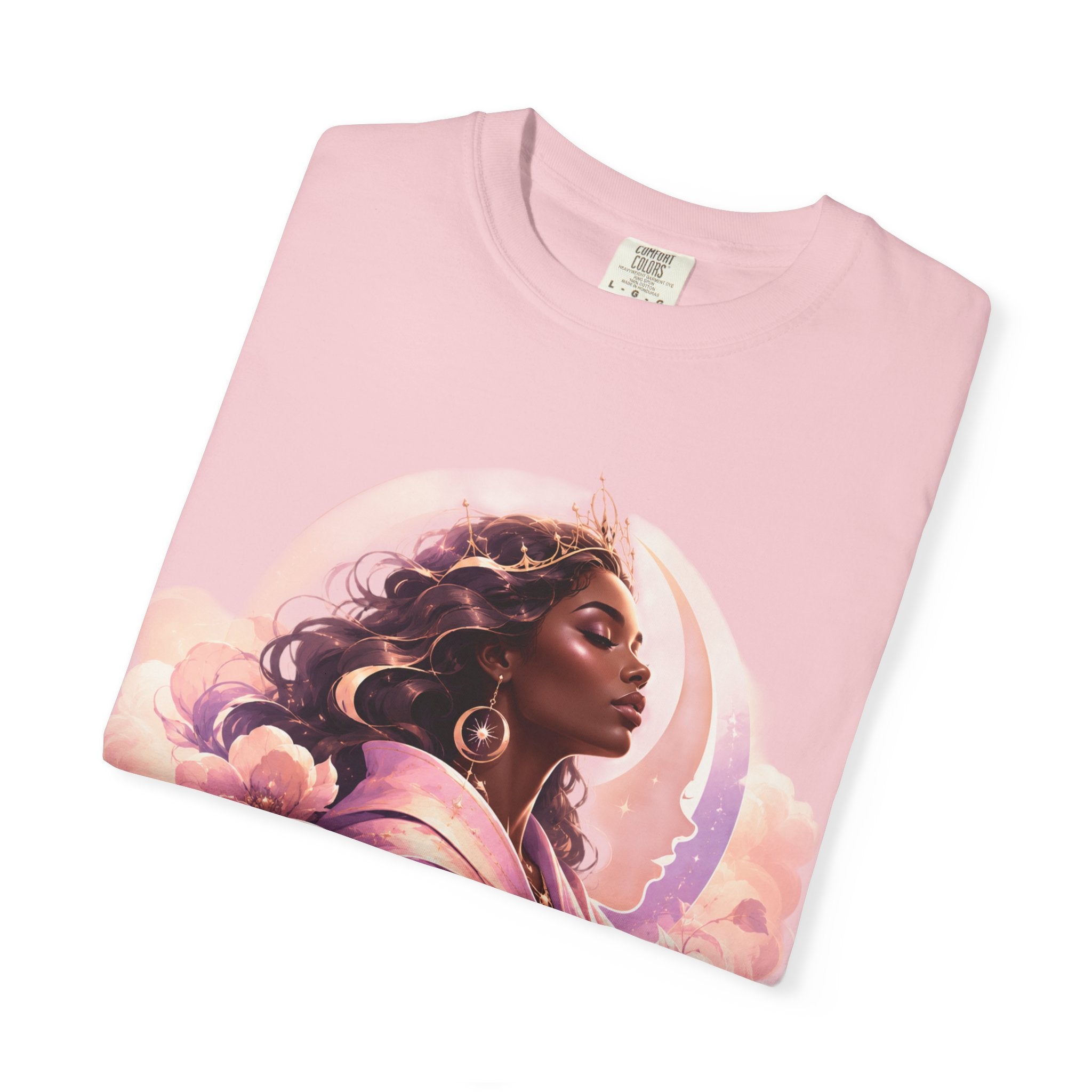 Power Runs Black graphic tee | Black woman portrait, Afro empowerment shirt by Power Runs Black