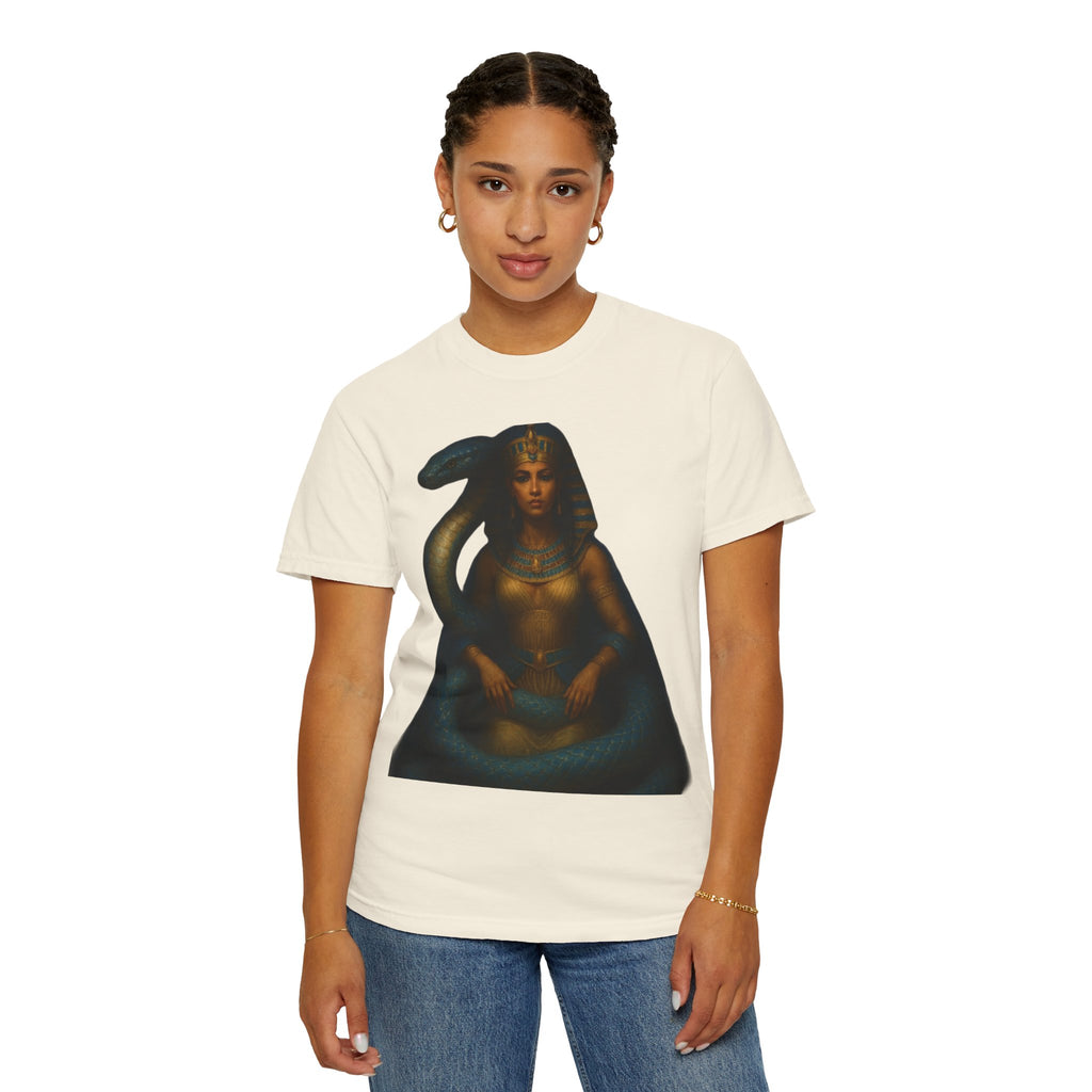 PRB Egyptian Goddess with Snake T-Shirt | Pharaoh Serpent Art Tee by Power Runs Black
