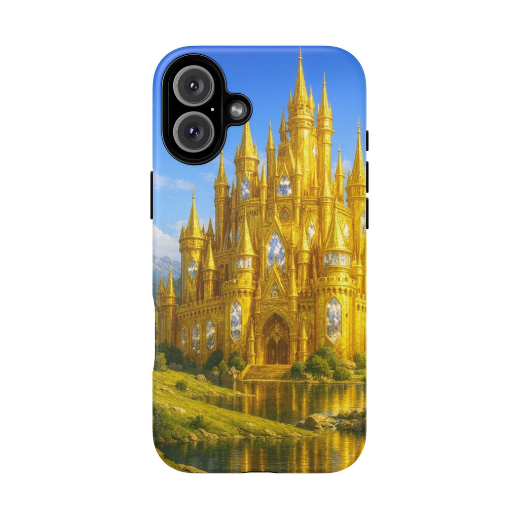 PRB Golden Castle iPhone Case | Fantasy Palace Phone Case by Power Runs Black