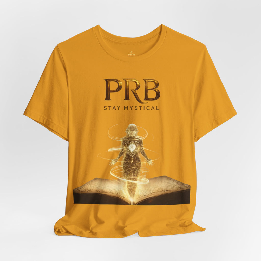 PRB Mystical Graphic Tee – "PRB Stay Mystical" Spiritual Book & Light Design by Power Runs Black