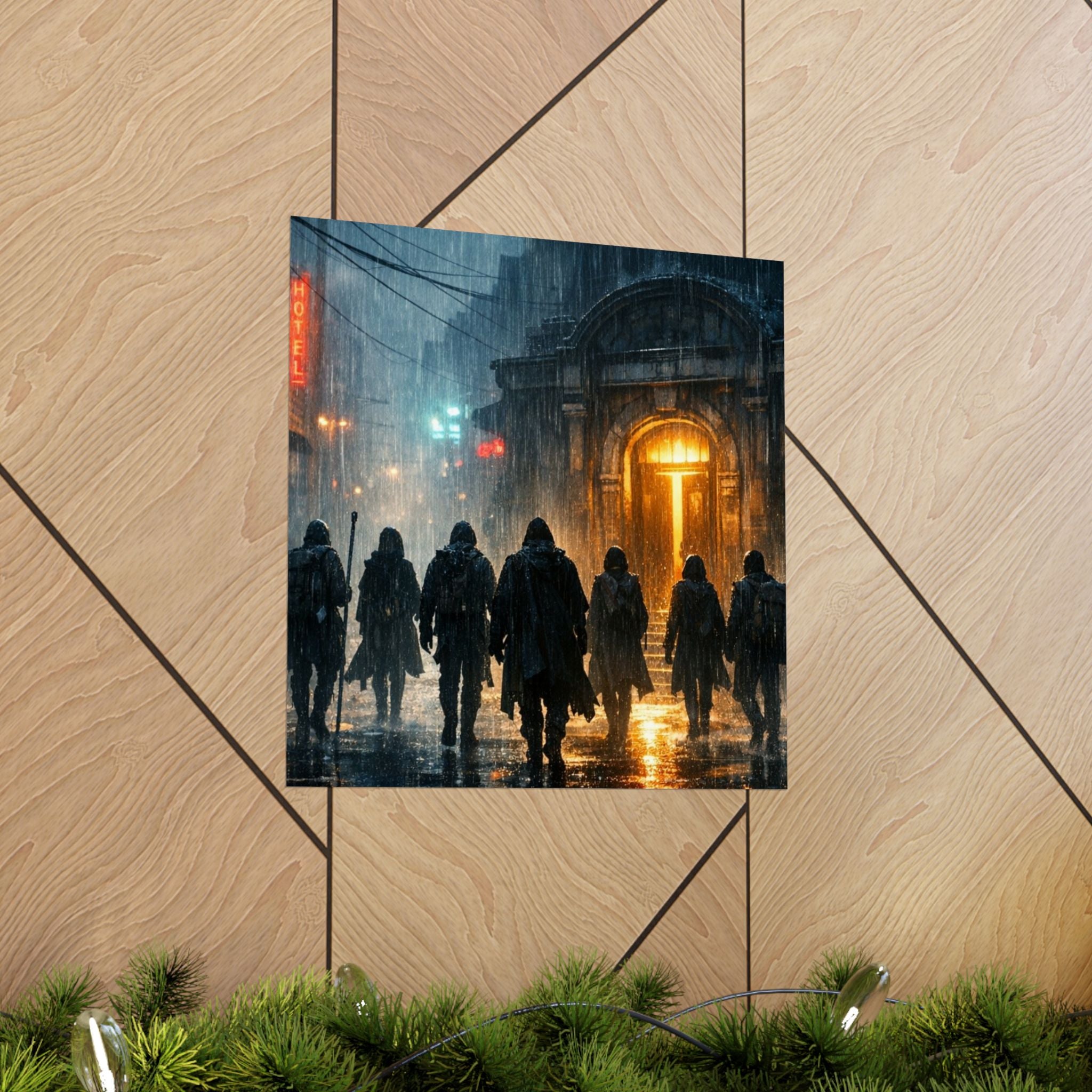 Power Runs Black PRB The Starbound Seven Matte Vertical Posters by Printify