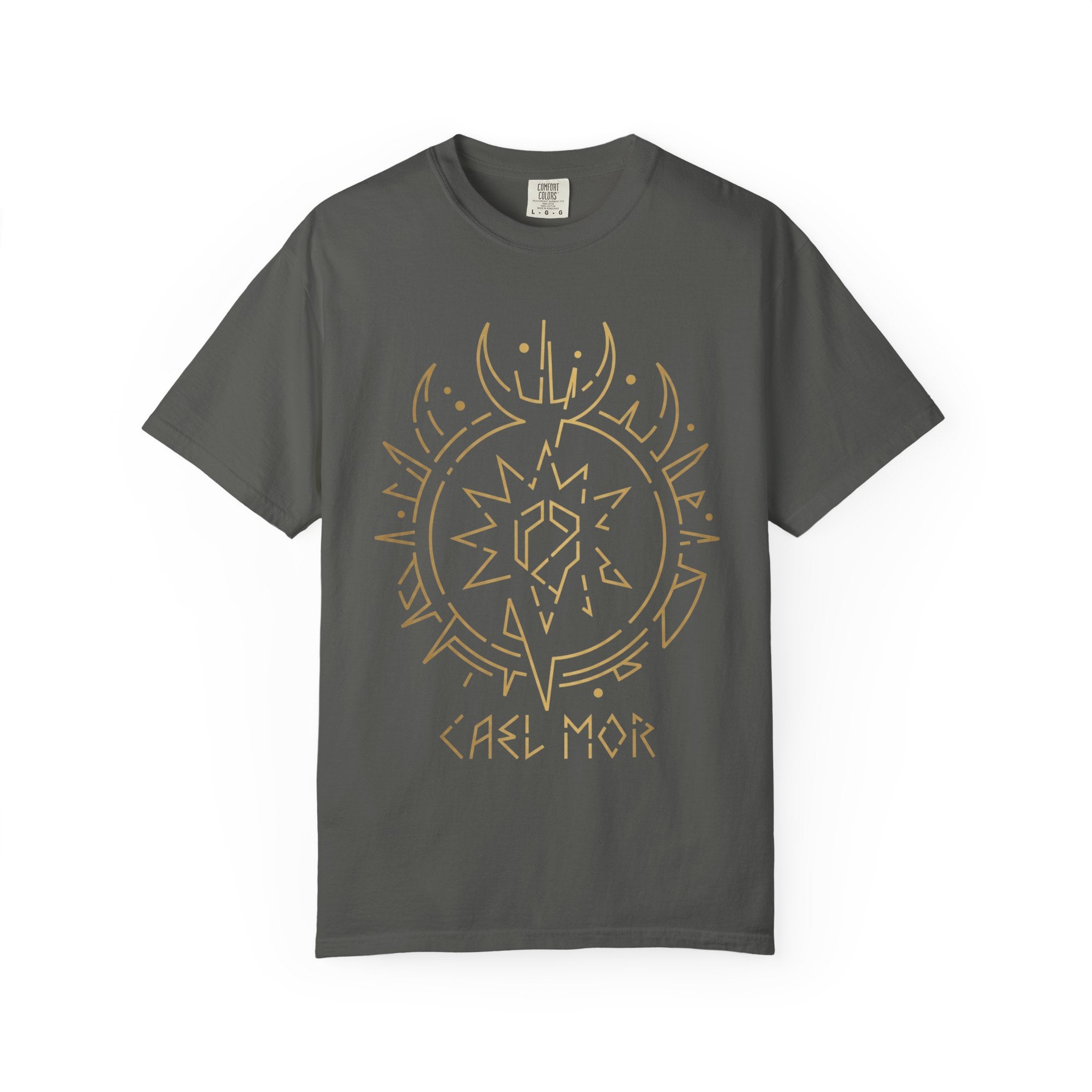 Power Runs Black PRB Cael Mór Symbol T-Shirt — ‘Nothing Connects’ Minimal Graphic Tee by Power Runs Black