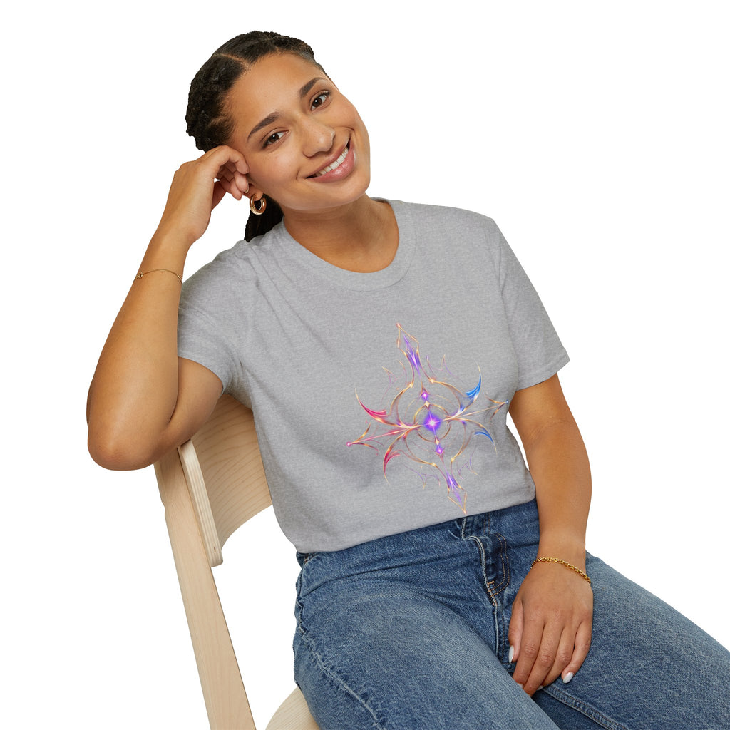 Power Runs Black PRB Pretty Rich Bitch The Collection Mystic Mandala Tee — Subtle Pastel Spiritual Graphic T-Shirt by Printify
