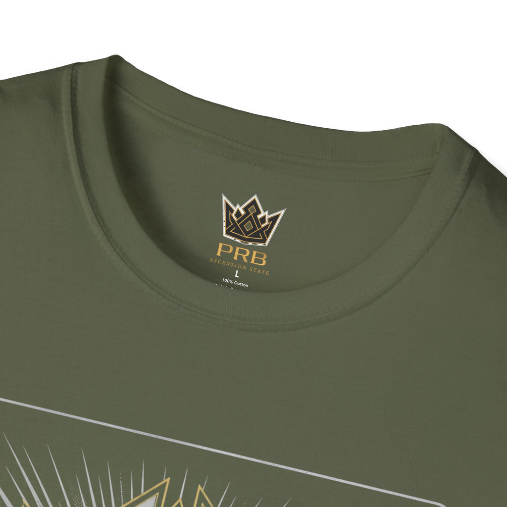 Power Runs Black PRB The Current Geometric Logo T-Shirt by Power Runs Black