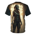 PRB Post-Apocalyptic Gas Mask Tee — Survivor Scenescape All-Over Print by Power Runs Black