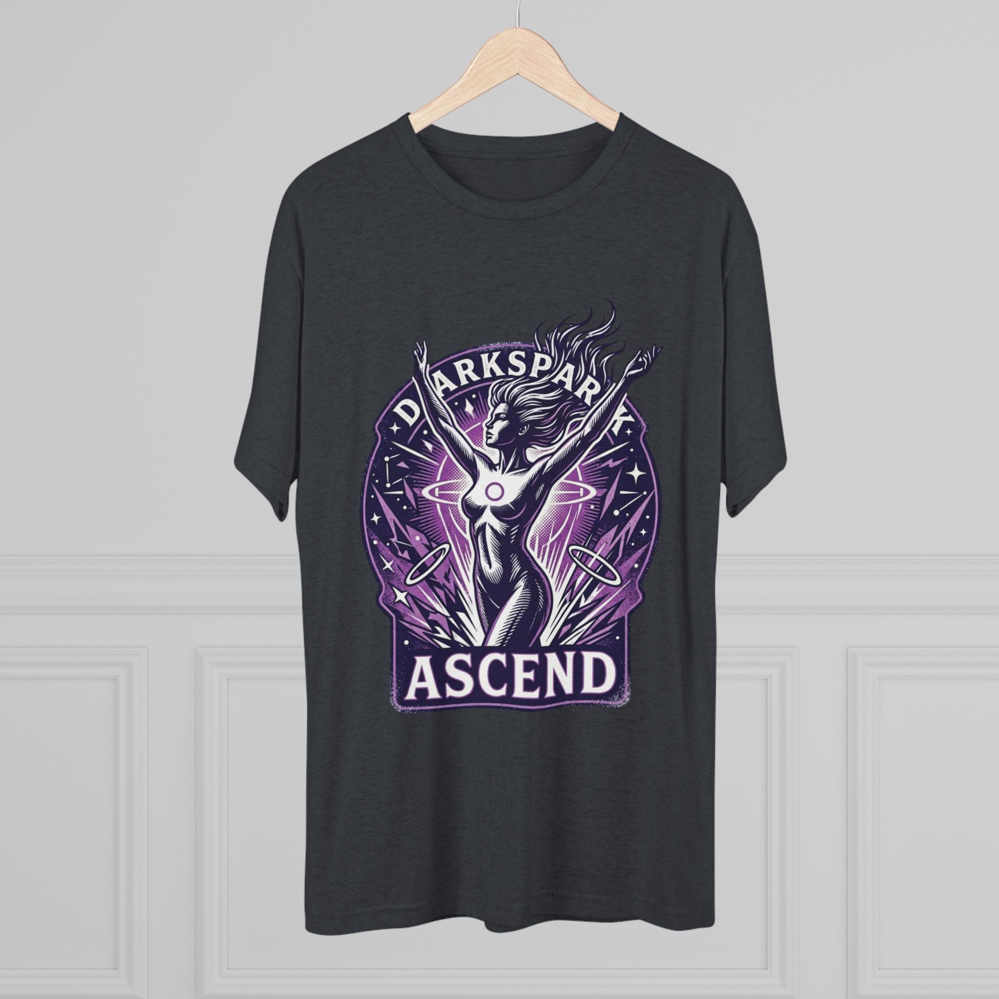 Power Runs Black PRB Ascend Space Goddess Tee — "Parkspark Ascend" Retro Sci‑Fi Graphic T-Shirt by Power Runs Black
