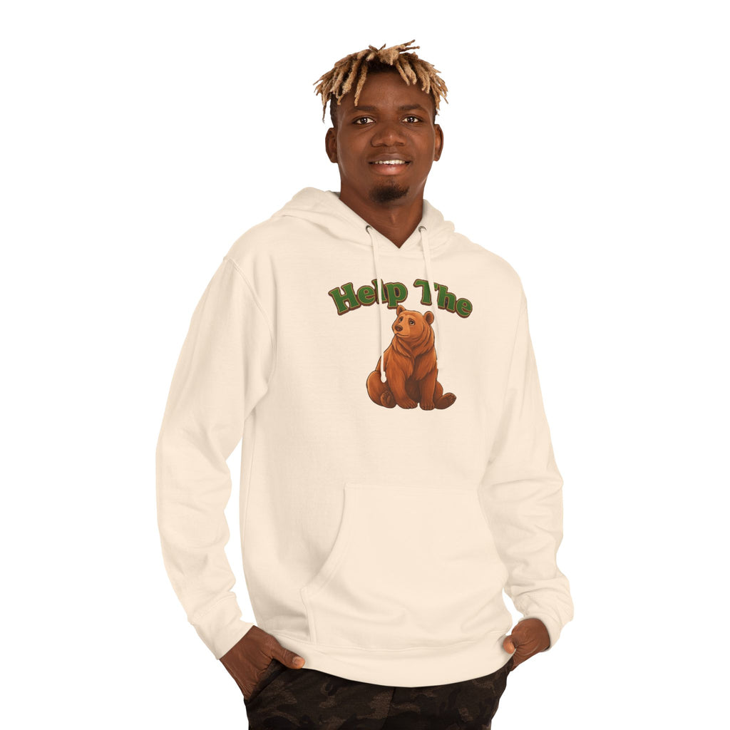 PRB "Don't Help Me Help The Bear" Graphic Hoodie by Power Runs Black