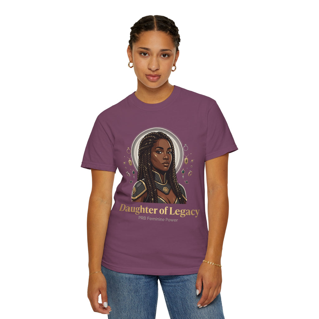 PRB Daughter of Legacy Graphic T-Shirt | Afrocentric Heroine Portrait Tee by Printify