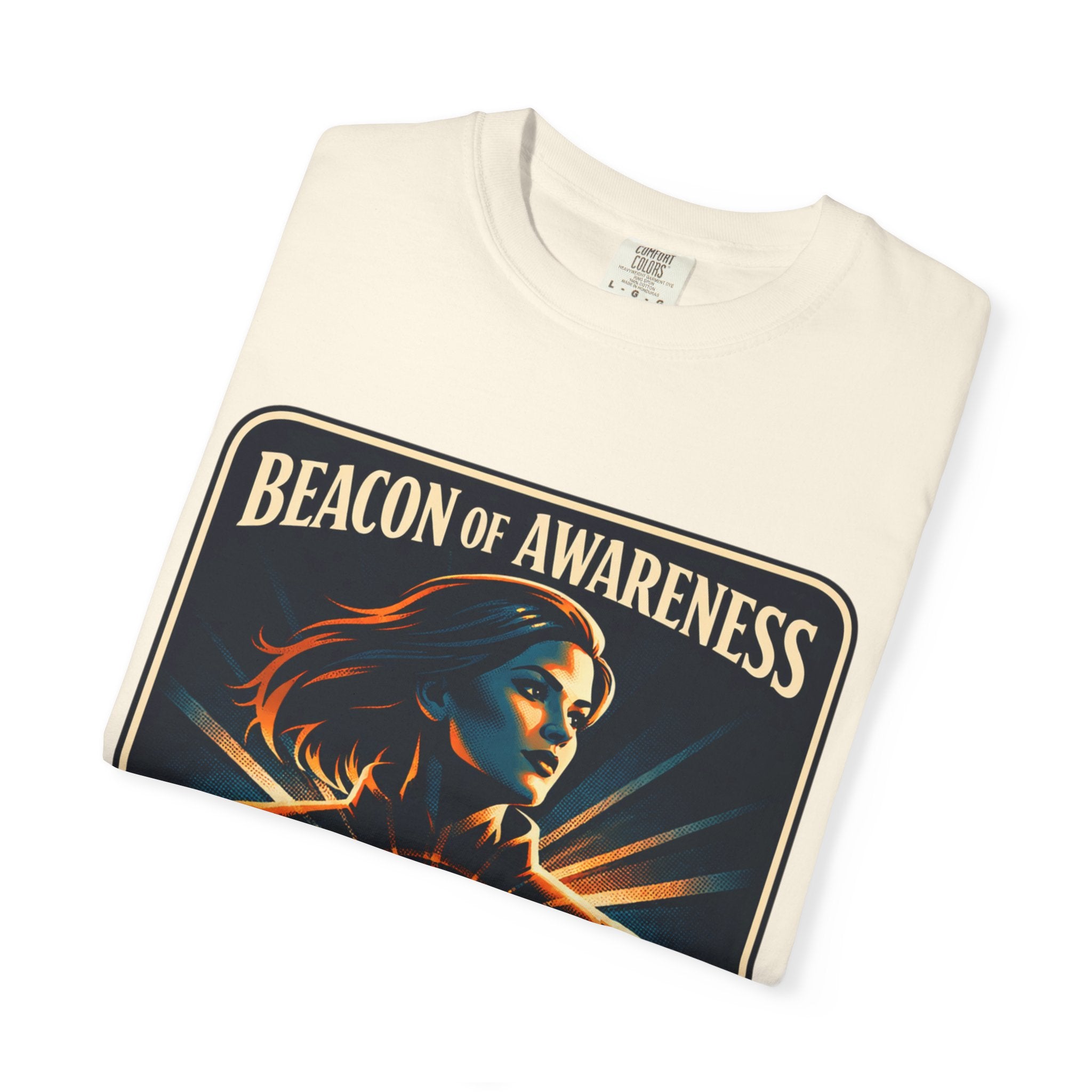 Power Runs Black Beacon of Awareness T-Shirt — “Astra: I hear truth hidden beneath noise” Cosmic Graphic Tee by Power Runs Black