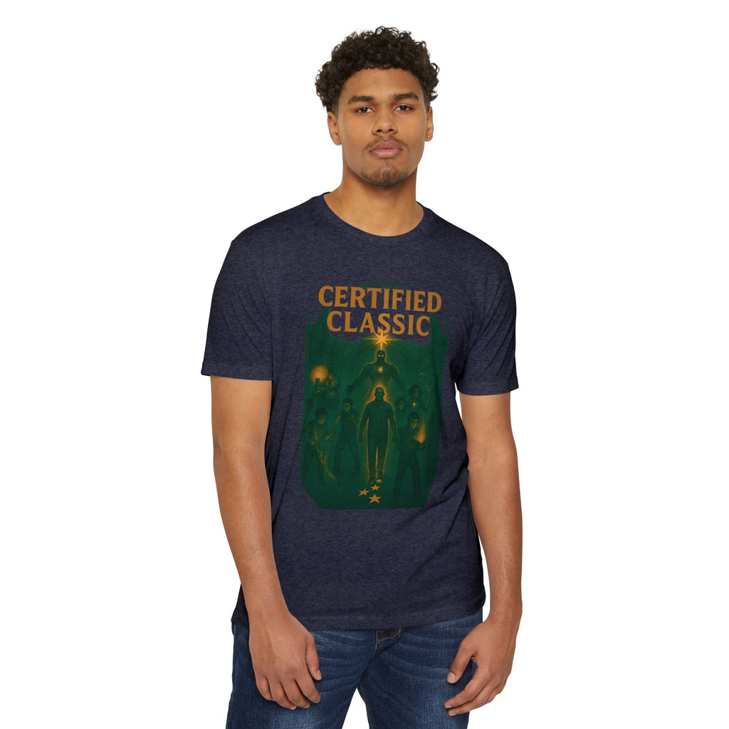 PRB Certified Classic T-Shirt | Vintage Spacewalk Illustration by Printify