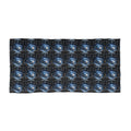 PRB Galaxy Vortex Beach Towel – Cosmic Spiral Pattern by Power Runs Black
