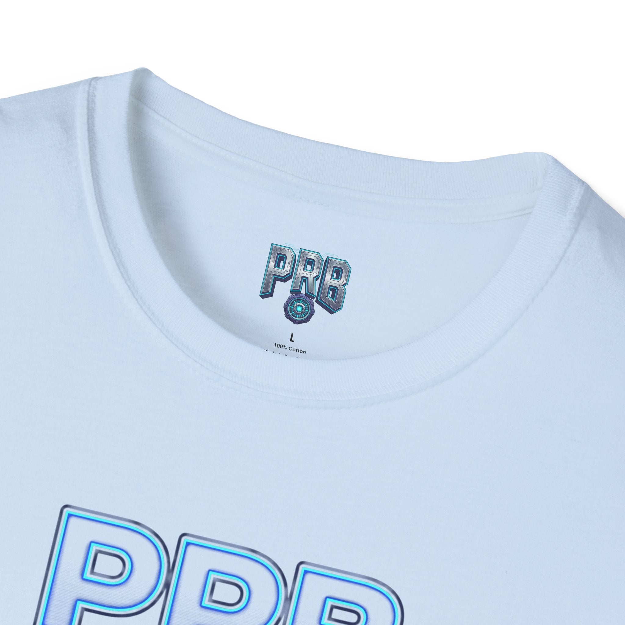 PRB Blackline Futuristic DJ Tee — Electronic Music Graphic T-Shirt by Power Runs Black
