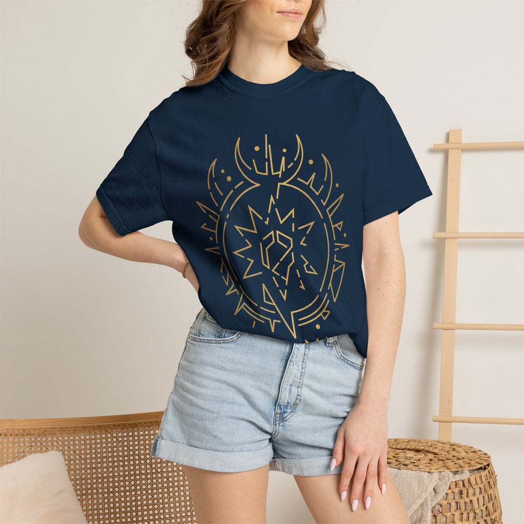 Power Runs Black PRB Cael Mór Symbol T-Shirt — ‘Nothing Connects’ Minimal Graphic Tee by Power Runs Black