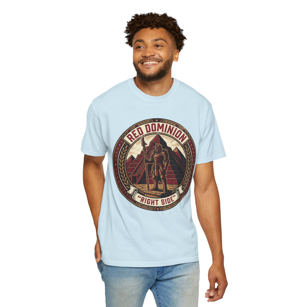 Power Runs Black PRB Red Dominion 'Right Side' Graphic T-Shirt by Power Runs Black