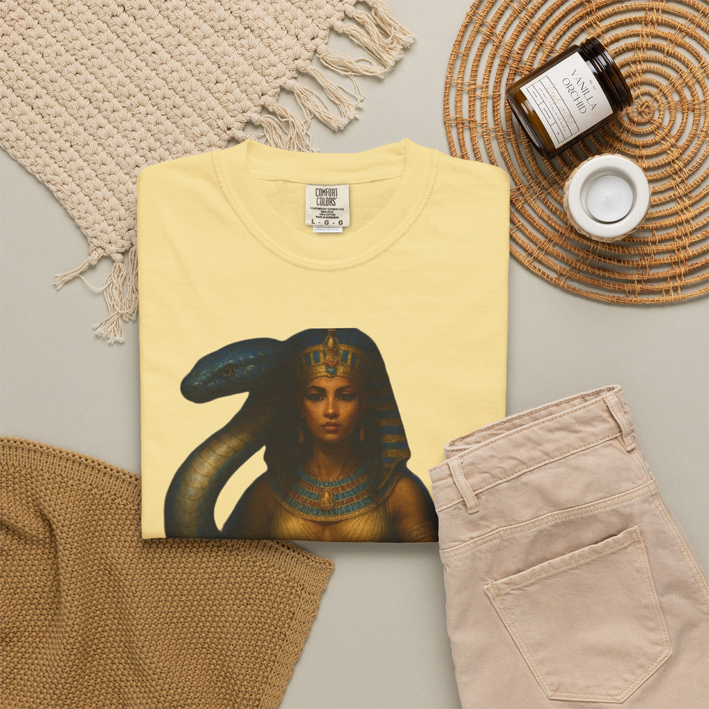 PRB Egyptian Goddess with Snake T-Shirt | Pharaoh Serpent Art Tee by Power Runs Black