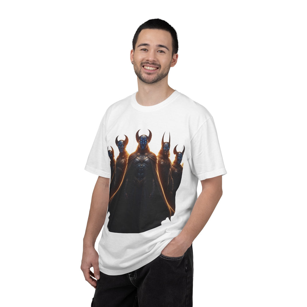 Power Runs Black PRB Dark Legion Graphic T-Shirt — Horned Warriors Fantasy Tee by Power Runs Black