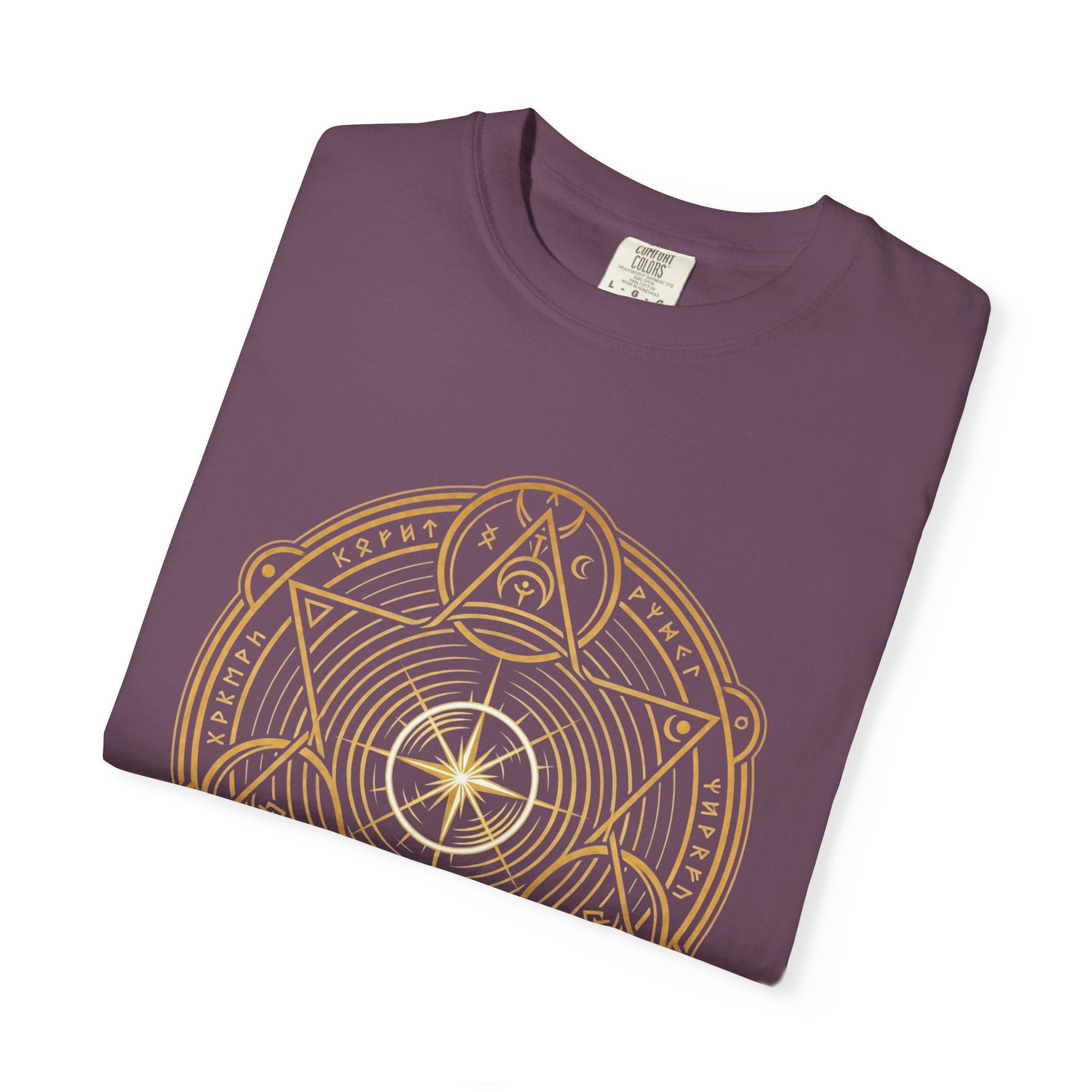 Power Runs Black PRB — Veyra Kain Geometric Sigil Tee with “Too Much Becomes Ruin” Graphic T-Shirt by Power Runs Black