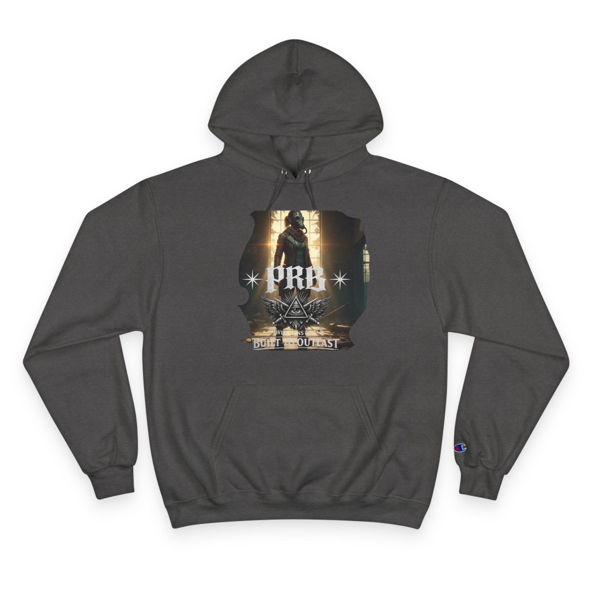 PRB Champion Hoodie — Vintage Tour Graphic Pullover by Power Runs Black