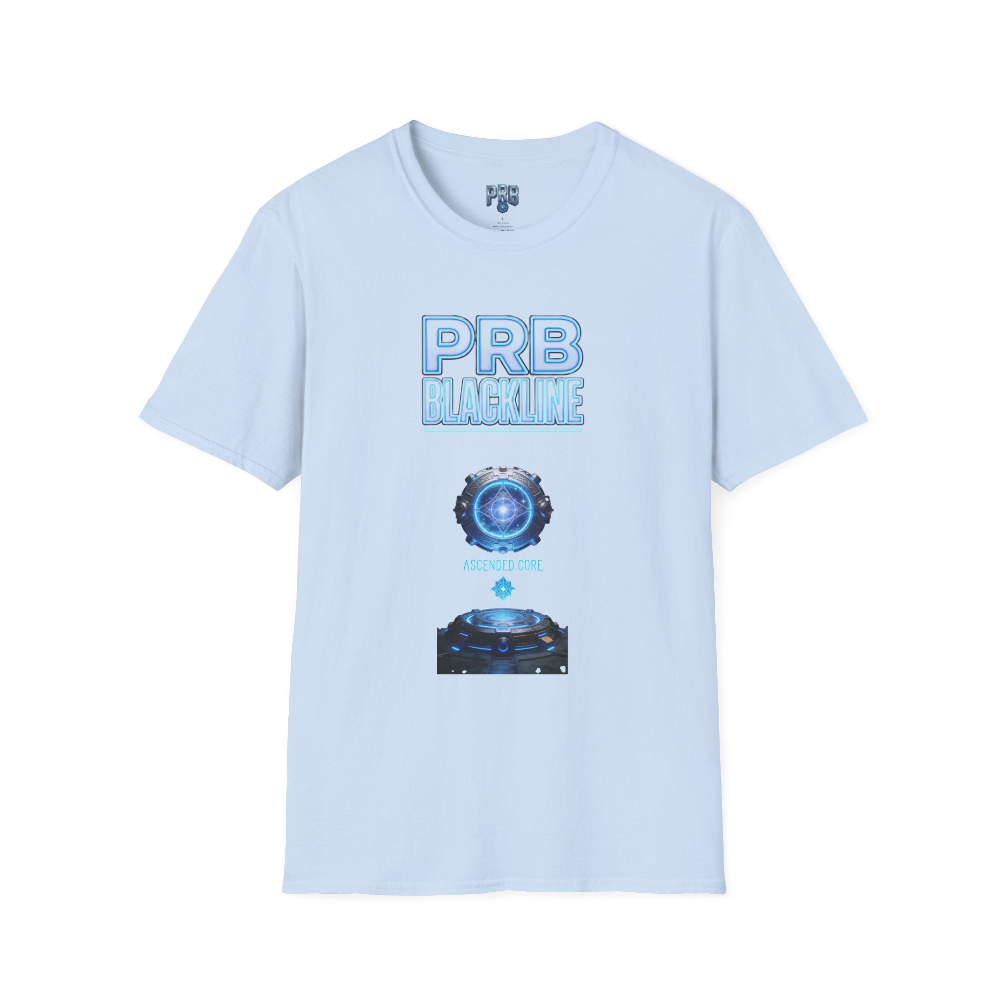 PRB Blackline Futuristic DJ Tee — Electronic Music Graphic T-Shirt by Power Runs Black