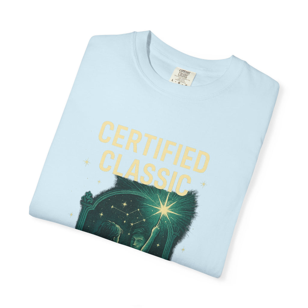PRB Certified Classic illustration T-shirt | vintage camping, night sky, campfire by Power Runs Black