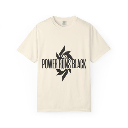 Power Runs Black PRB "Wear The Code" Mystic Shield T-Shirt — Geometric Sigil Graphic Tee by Printify