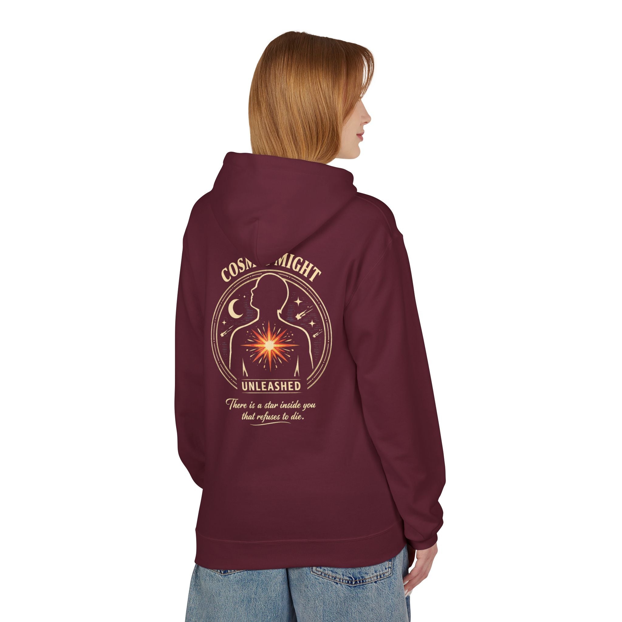 PRB Starforged Flex Cosmic Might Unleashed Hoodie — Unleashed Starburst Graphic Pullover by Power Runs Black