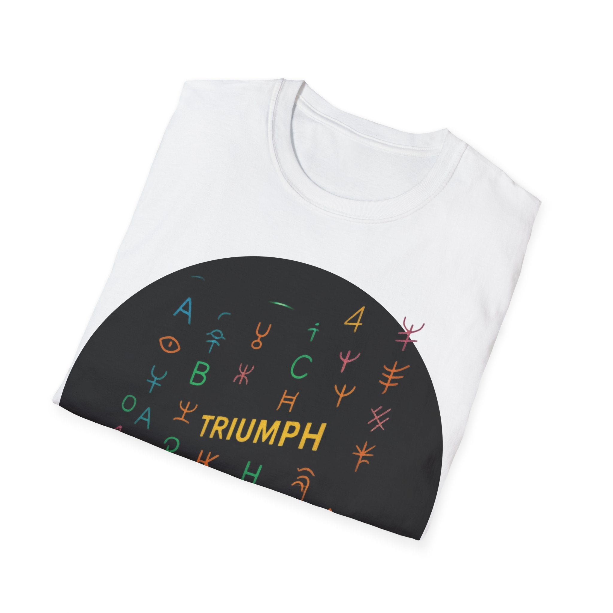 PRB Triumph Afro Hair Silhouette T-Shirt | Black Hair Alphabet Design by Power Runs Black