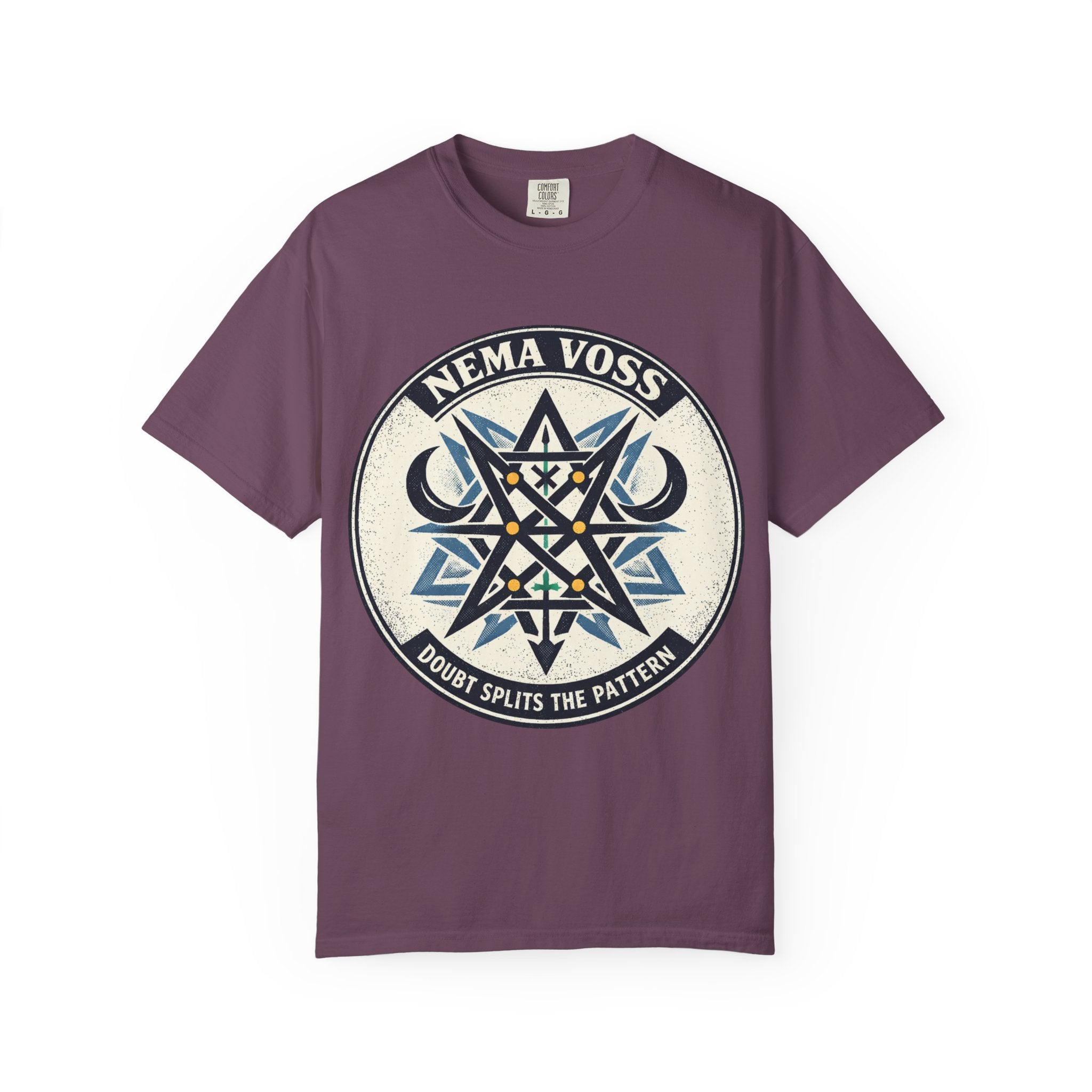 Power Runs Black PRB Nema Voss 'Doubt Splits the Pattern' Graphic T-Shirt by Power Runs Black