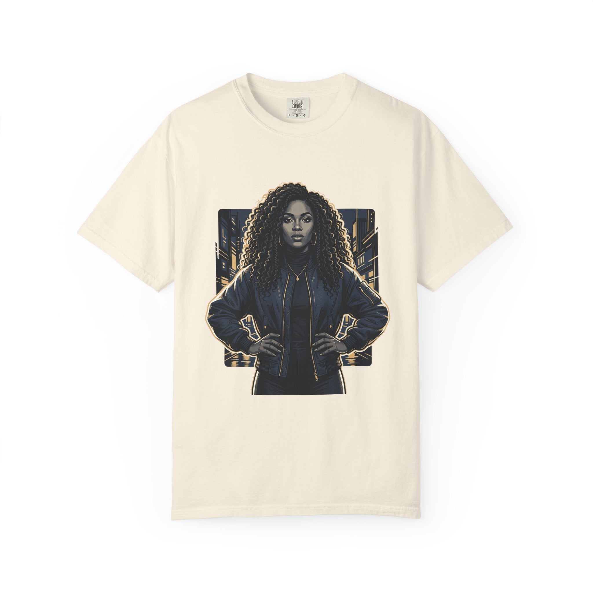 Pretty Rich Bitch The Collection by PRB T-Shirt — Bold Graphic Tee with Empowered Woman Portrait by Power Runs Black