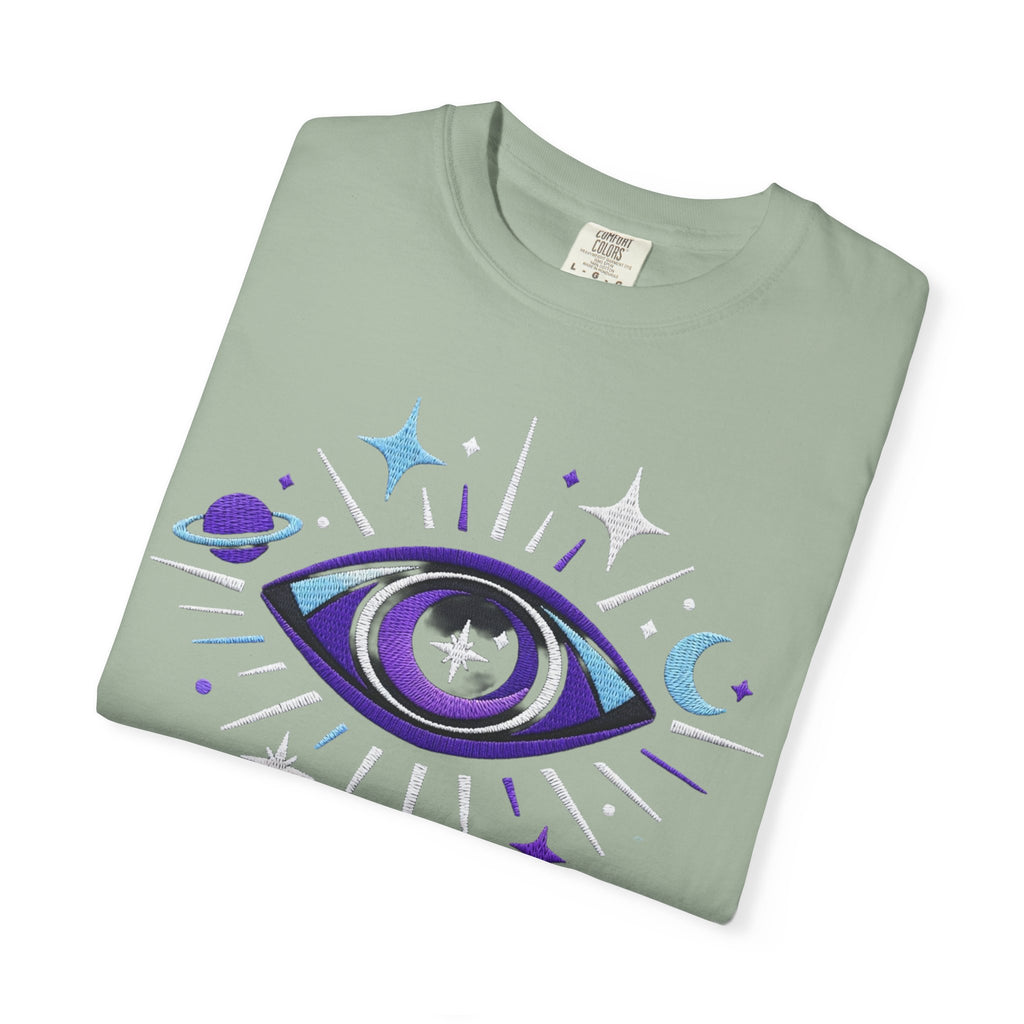 PRB Mystic All-Seeing Eye T-shirt | Cosmic Moon and Stars by Power Runs Black
