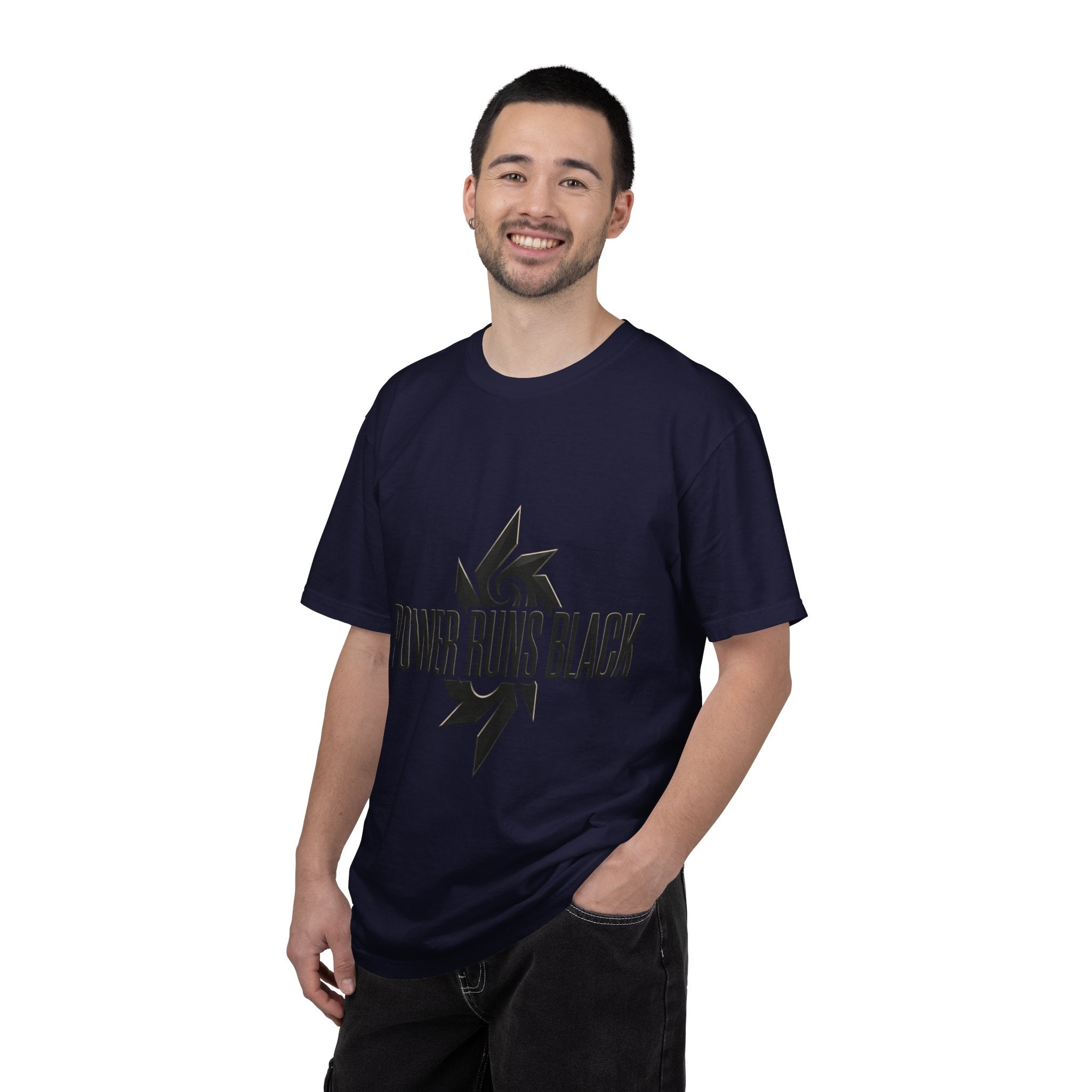 Power Runs Black PRB "Wear The Code" Mystic Shield T-Shirt — Geometric Sigil Graphic Tee by Printify