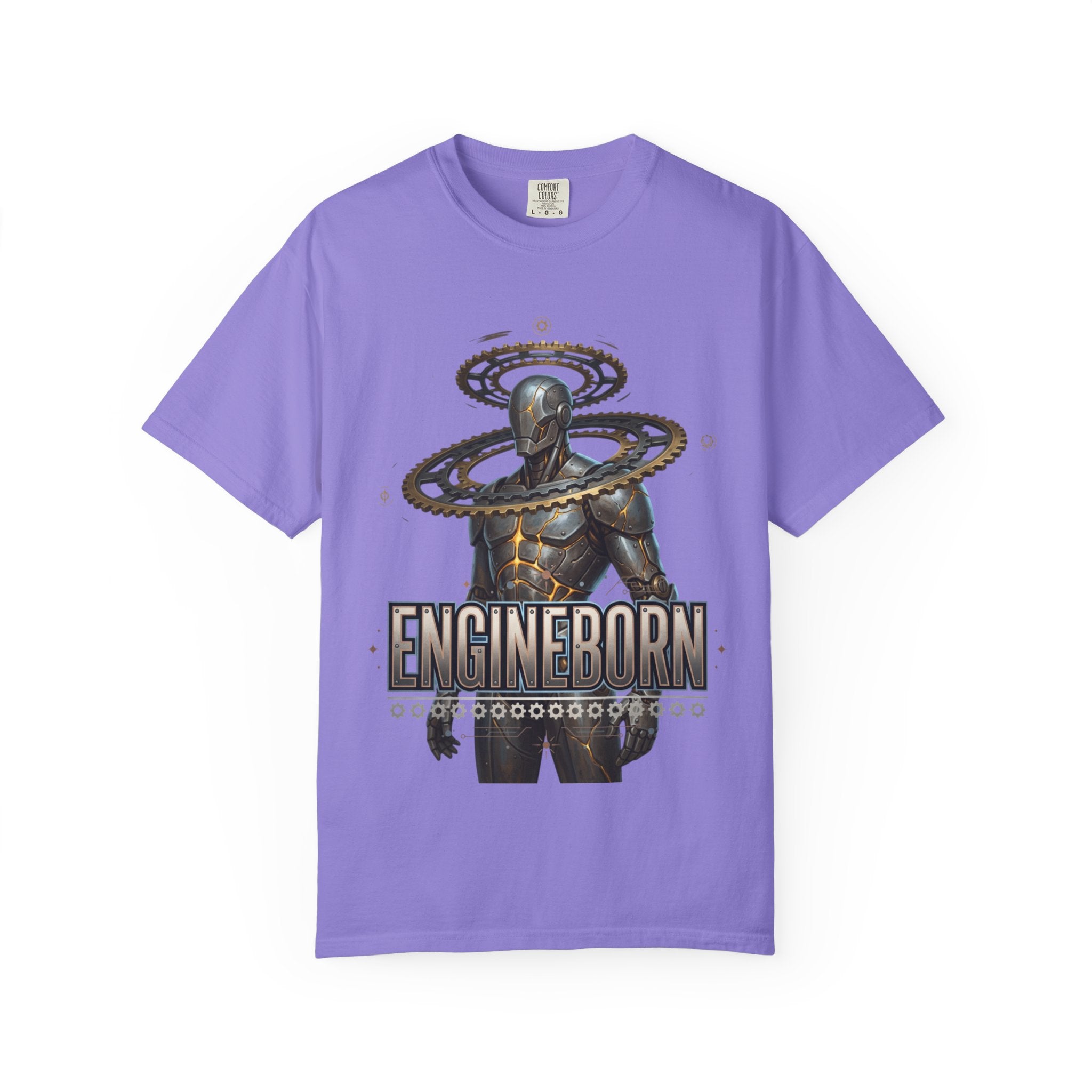 Printify PRB Engineborn Cyborg Figure T-shirt | Futuristic Robot Art - T-Shirt