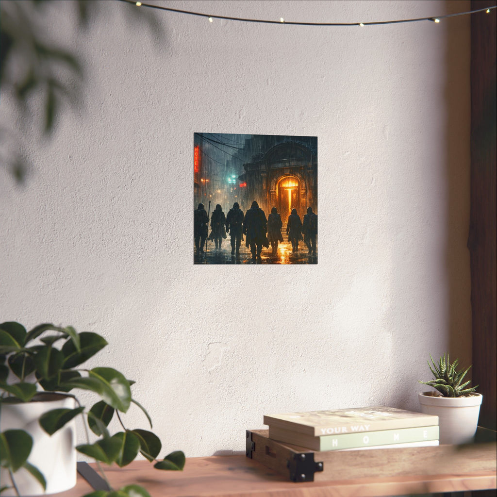 Power Runs Black PRB The Starbound Seven Matte Vertical Posters by Printify