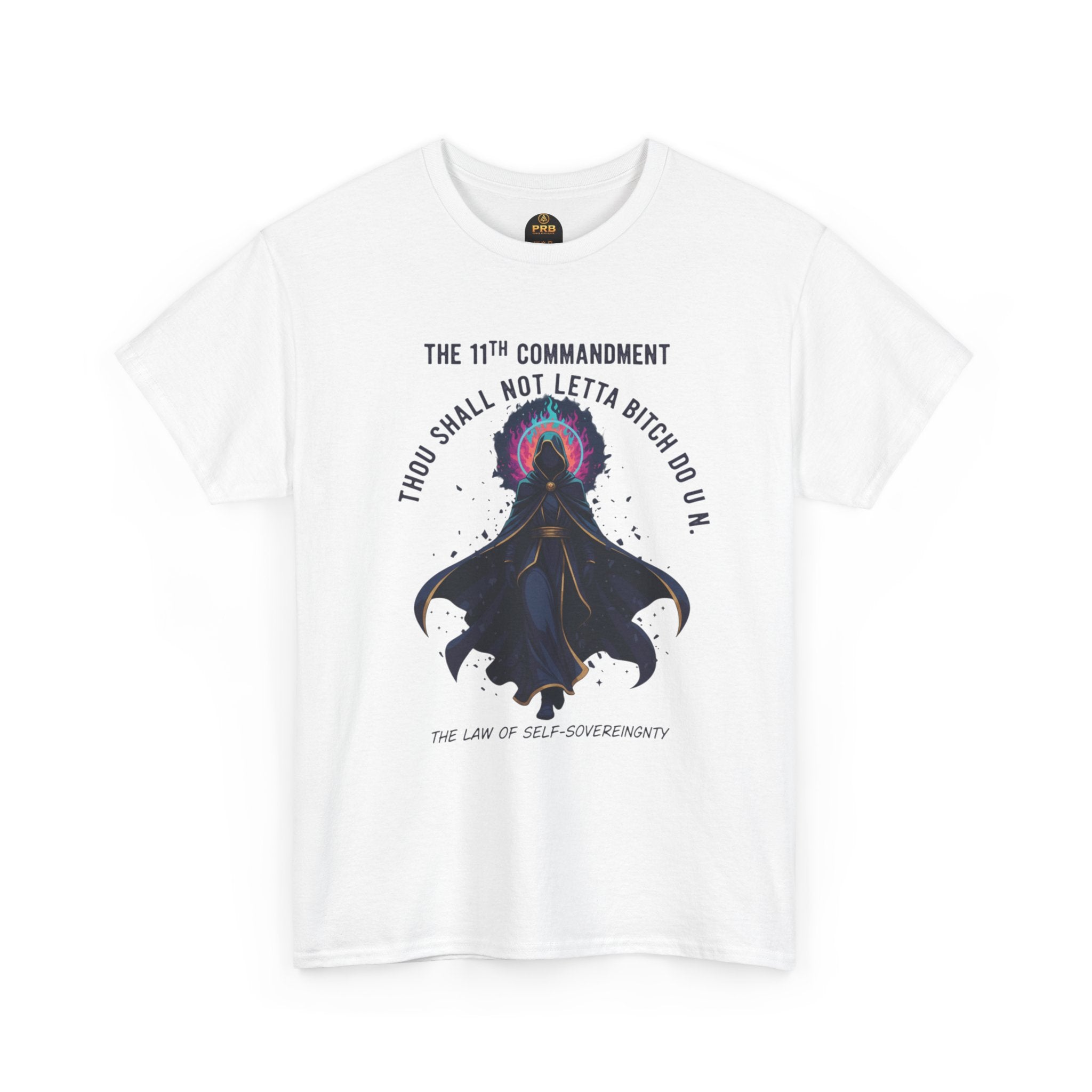 PRB Witchy Raven Graphic Tee — "Thou Shall Not Letta Bitch Do U N" by Printify