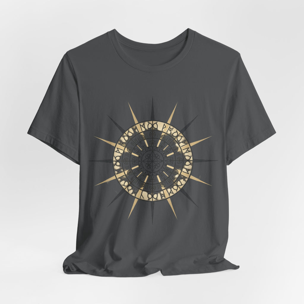 PRB Compass Rose Mandala Tee — Nautical Compass Graphic Shirt by Printify