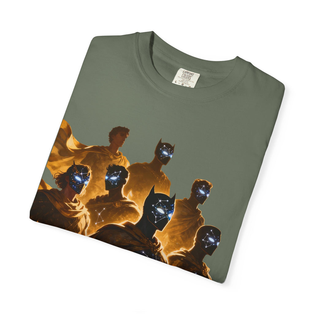 PRB Cosmic Heroes Graphic Tee (Golden Cloaks & Starry Faces) by Power Runs Black