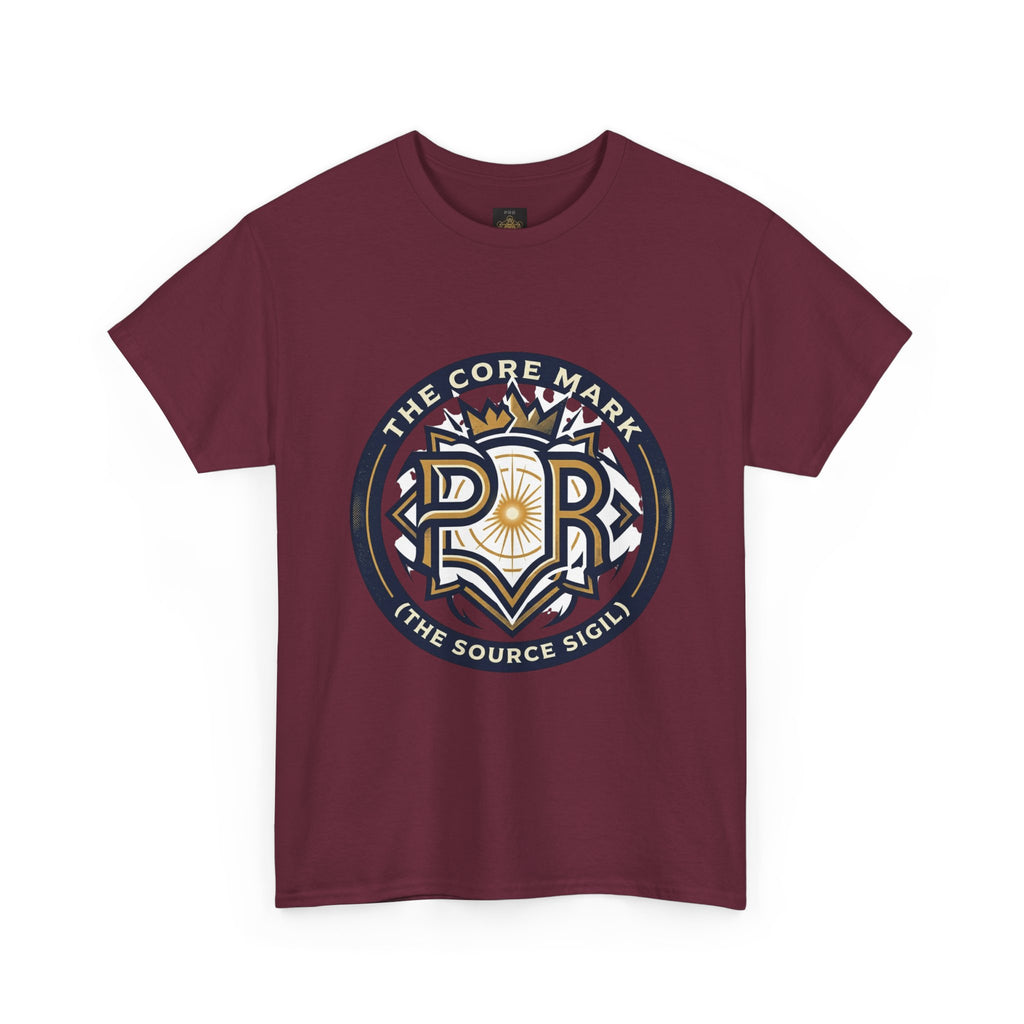 Power Runs Black PRB Core Mark Logo T-Shirt — "The Source Sigil" Retro Emblem Tee by Power Runs Black