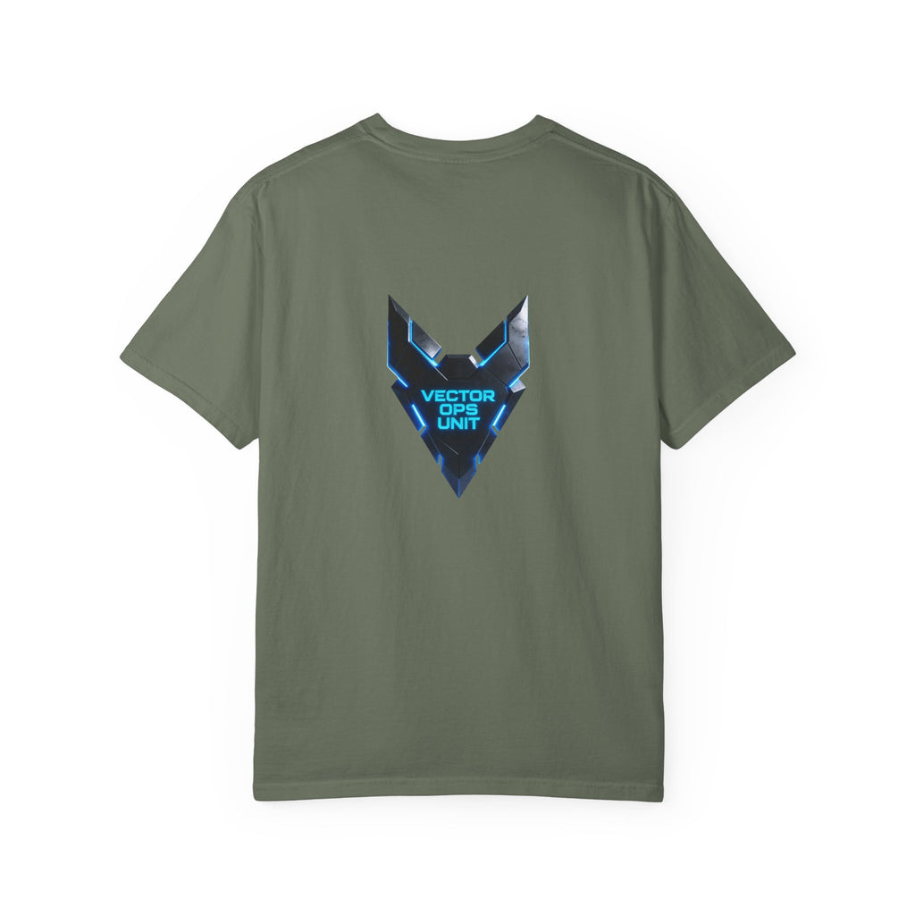 PRB Blackline Graphic T-shirt | Vector Ops Unit Tech Logo by Power Runs Black