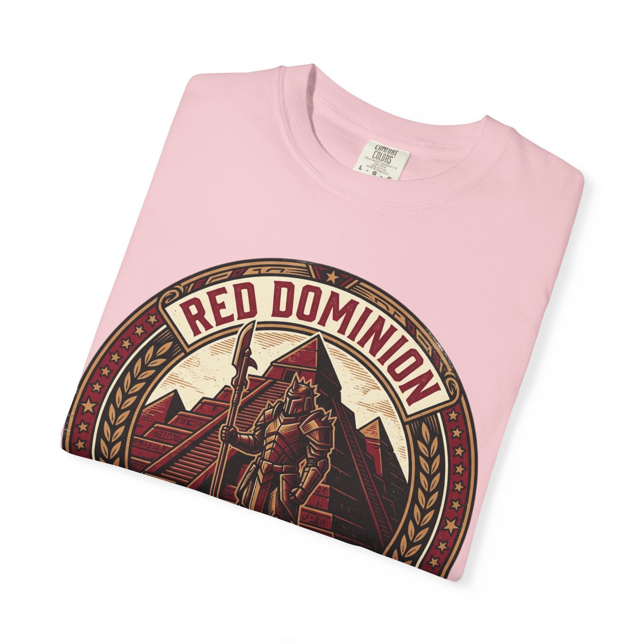 Power Runs Black PRB Red Dominion 'Right Side' Graphic T-Shirt by Printify