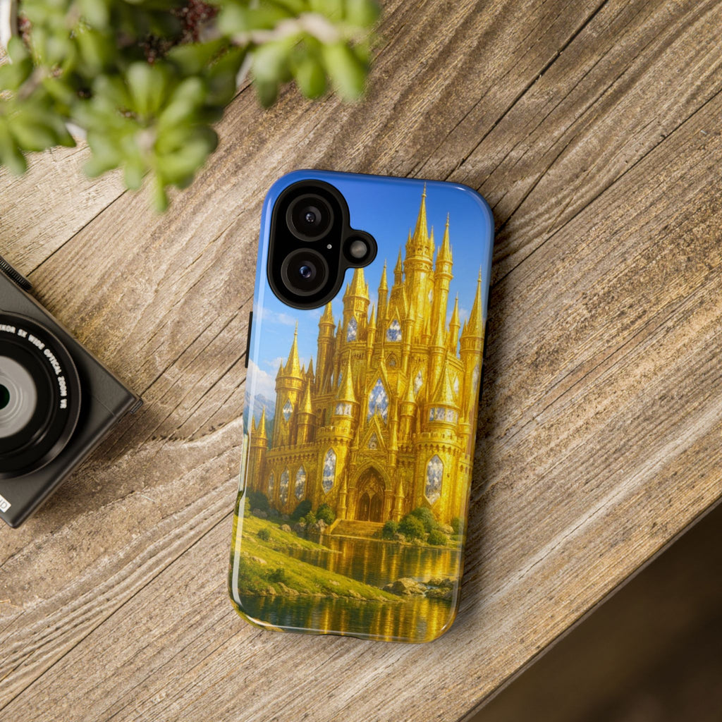 PRB Golden Castle iPhone Case | Fantasy Palace Phone Case by Power Runs Black