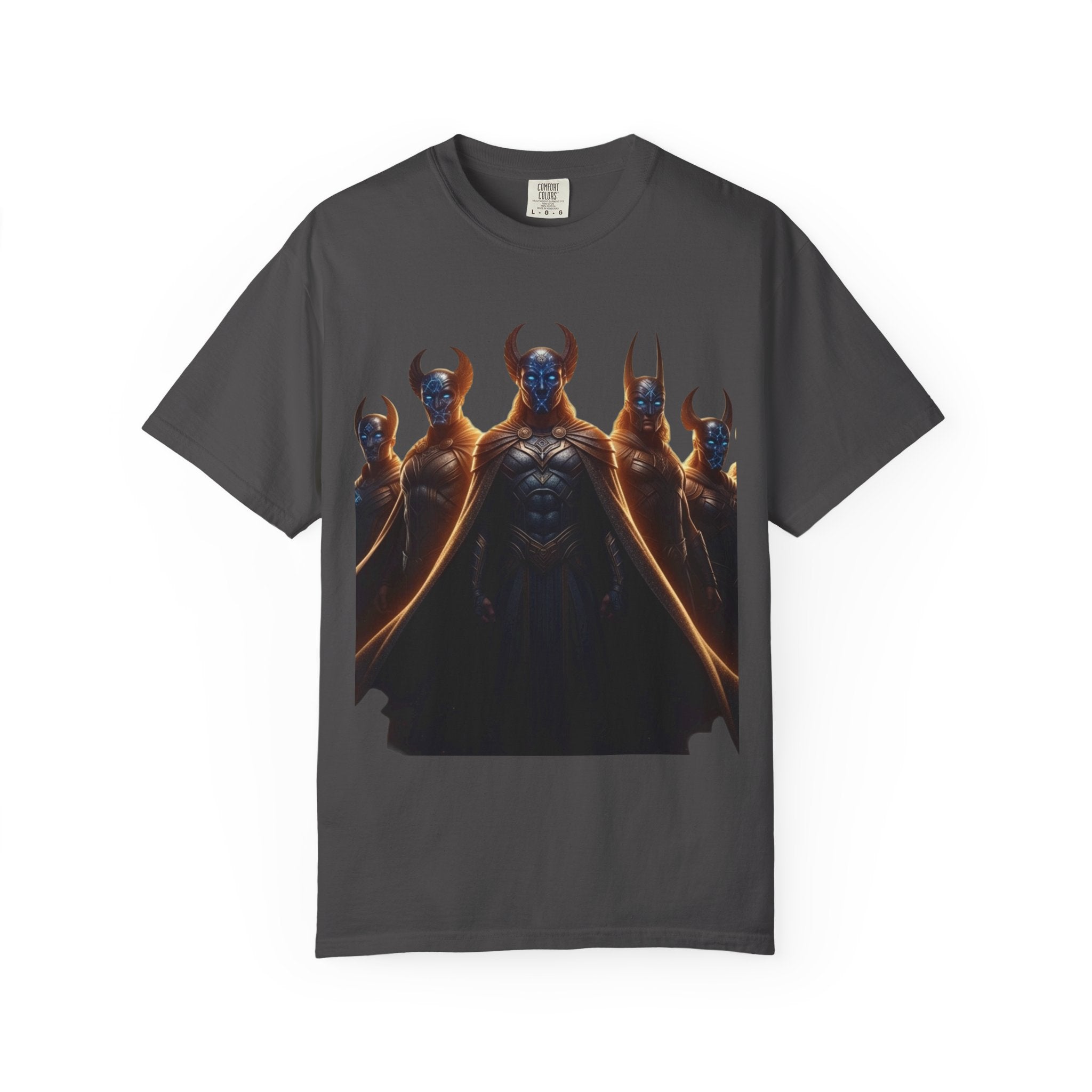Power Runs Black PRB Dark Legion Graphic T-Shirt — Horned Warriors Fantasy Tee by Power Runs Black